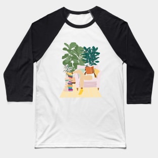 Book Lover illustration, Reading Baseball T-Shirt